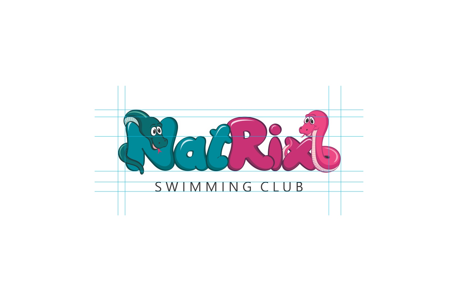 NATRIX swimming club logo final aligment
