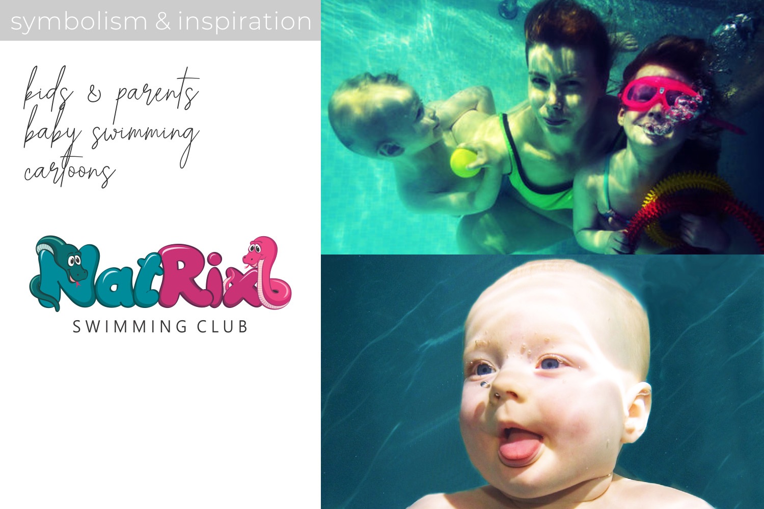 NATRIX swimming club inspiration process swimming babies
